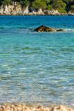 One of few small beaches in Dranče locality under road to Trstenik